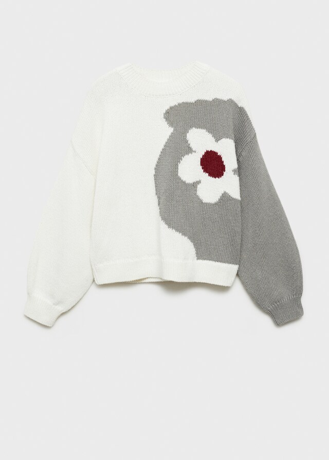 Mango Pullover Maglia Fiore