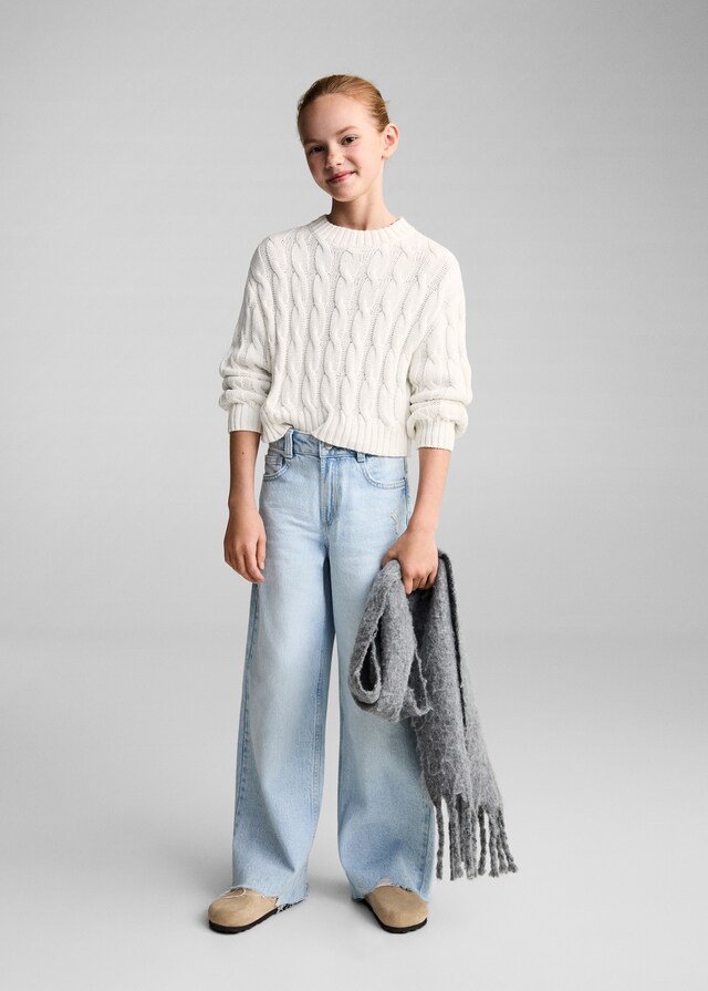 Mango Pullover Maglia Intrecciato