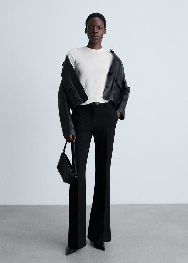 Mango Pullover Maglia Sottile Maniche Corte