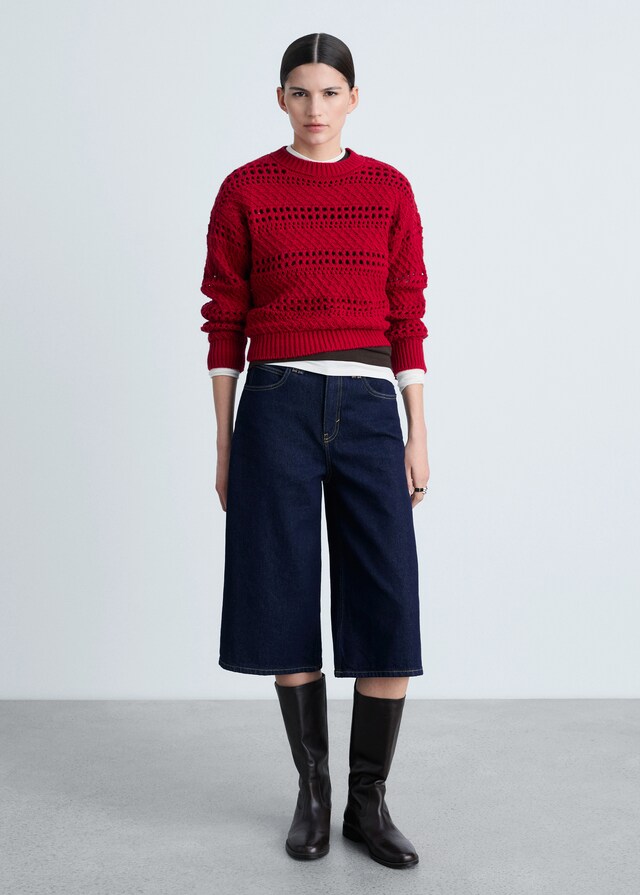 Mango Pullover Maglia Traforata