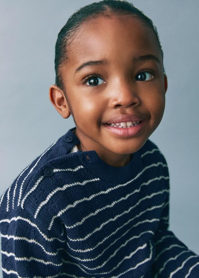 Mango Pullover Maglia Traforata Righe