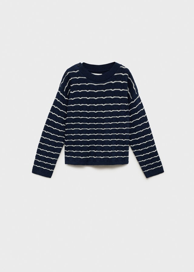 Mango Pullover Maglia Traforata Righe