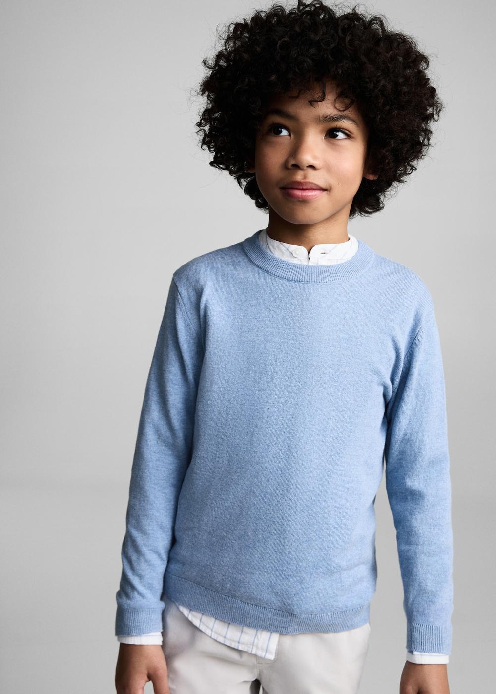 Mango Pullover melangiato cotone