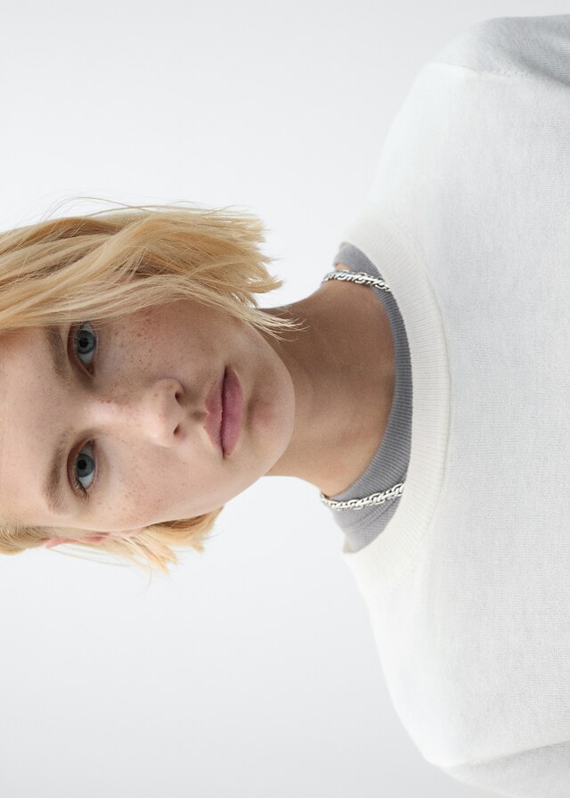 Mango Pullover Misto Lana Collo Stondato