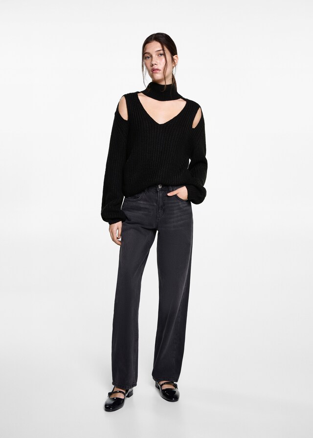 Mango Pullover Oversize Spacchi