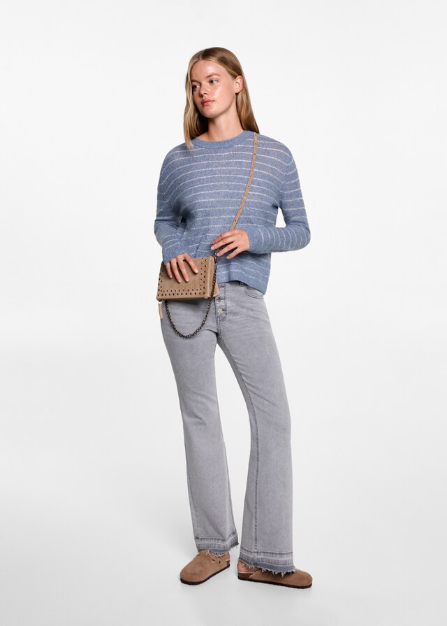 Mango Pullover Righe Lurex