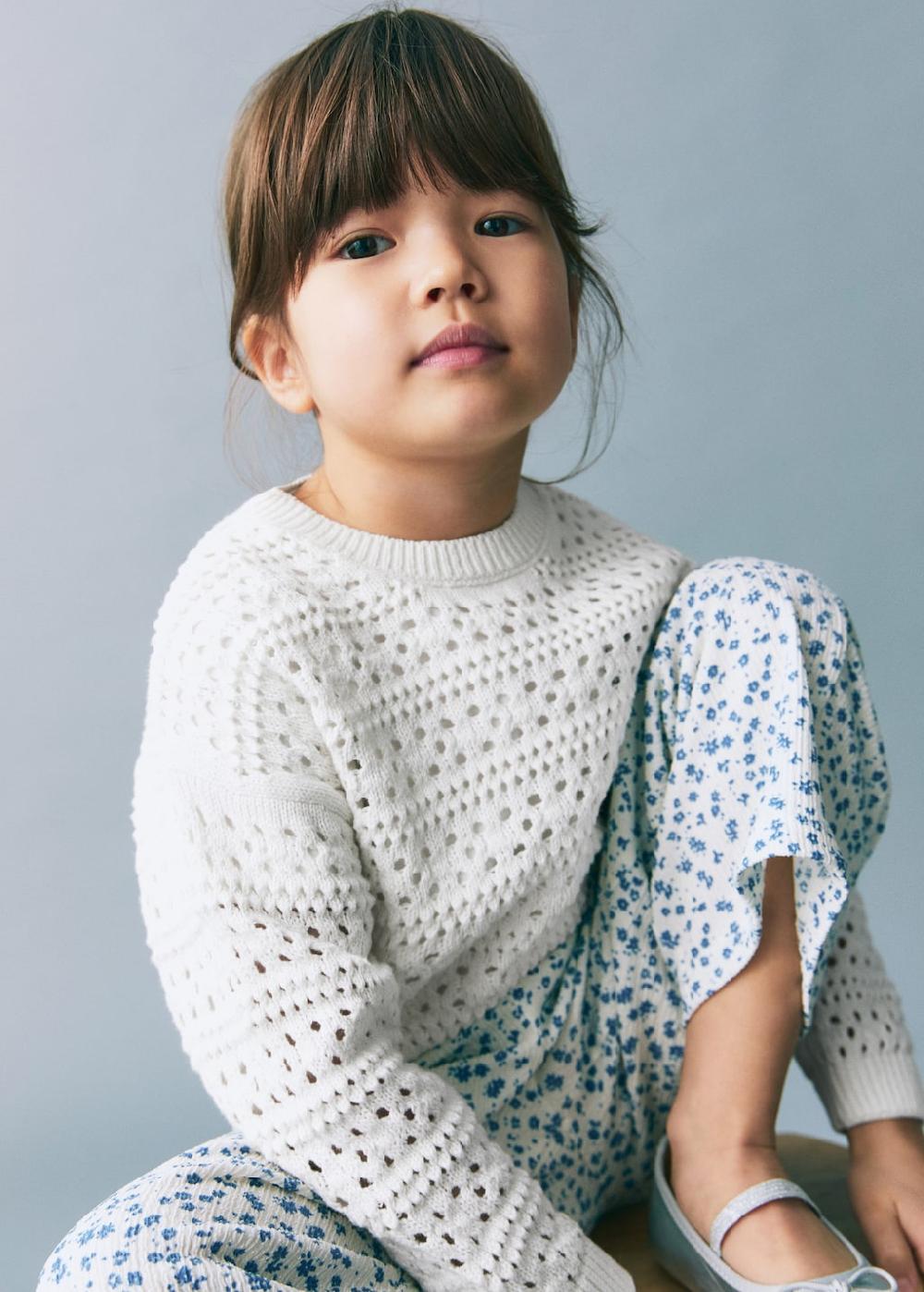 Mango Pullover traforato cotone riciclato