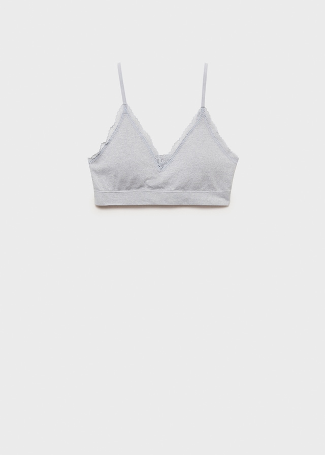 Mango Reggiseno Triangolo Dettaglio Pizzo