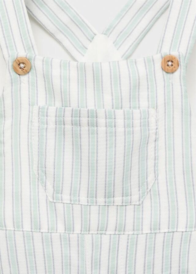 Mango Salopette Cotone Righe