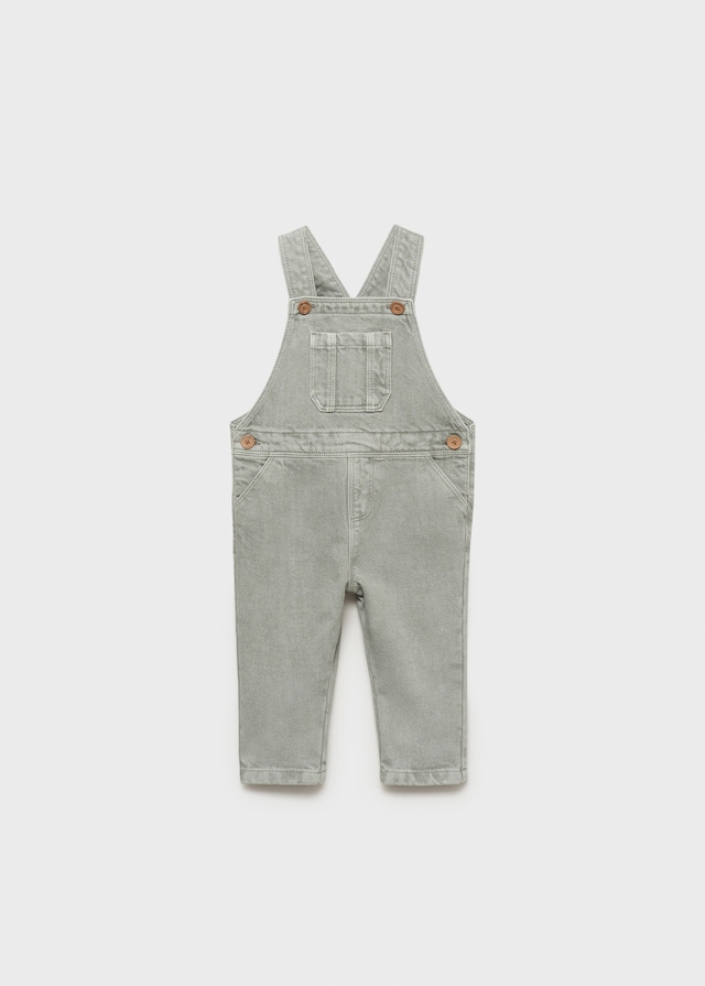 Mango Salopette Lunga Denim Tasca