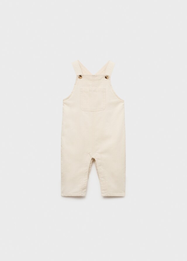 Mango Salopette Velluto A Coste Tasca