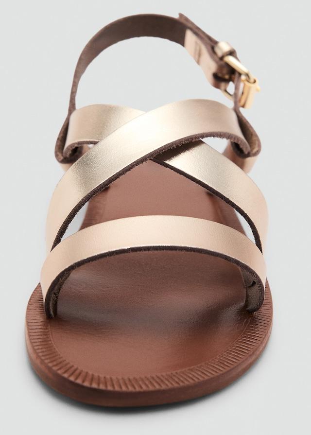 Mango Sandali Fasce Metallizzate