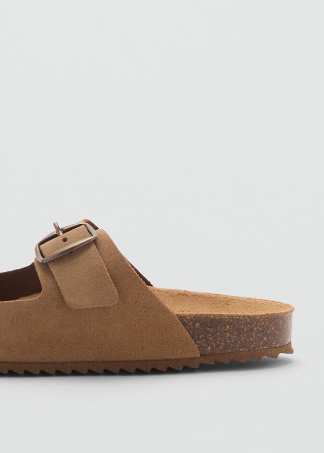 Mango Sandali Pelle Fibbie