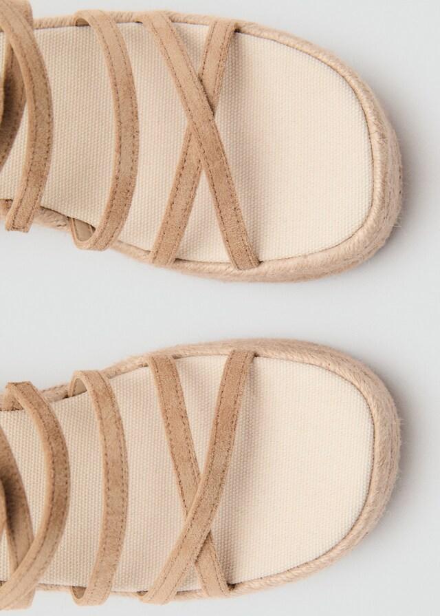 Mango Sandali Sparto Plateau