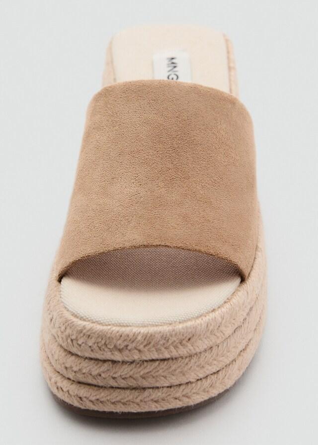 Mango Sandali Sparto Plateau