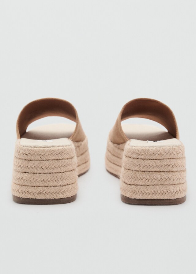 Mango Sandali Sparto Plateau