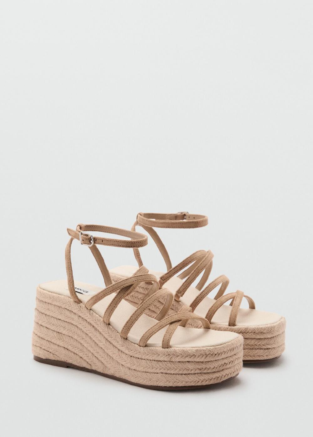 Mango Sandali sparto plateau