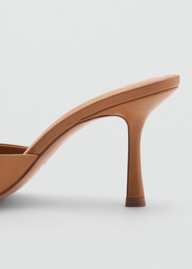 Mango Sandali Tacco Senza Tallone Punta