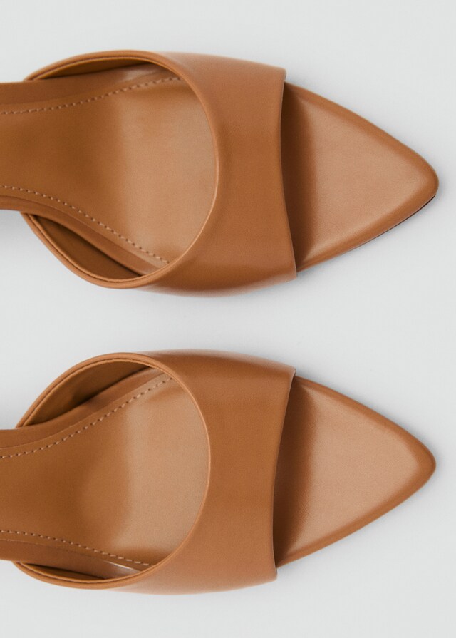 Mango Sandali Tacco Senza Tallone Punta