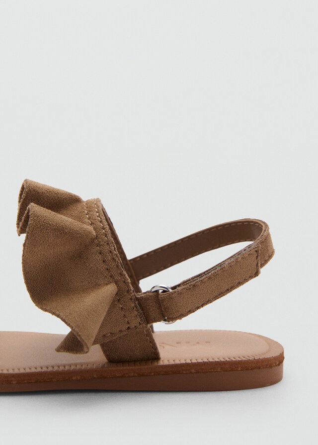 Mango Sandalo Con Cinturini E Volant