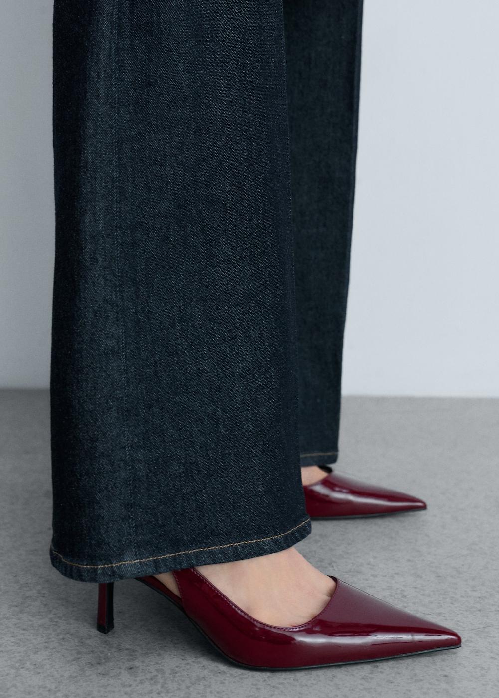 Mango Scarpe a punta effetto vernice