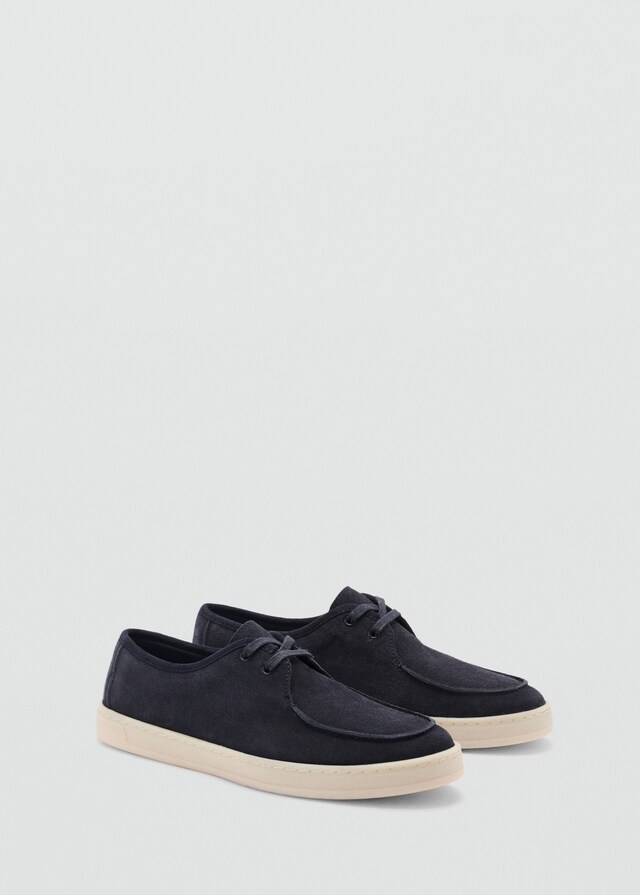 Mango Scarpe Da Barca Crosta Di Cuoio