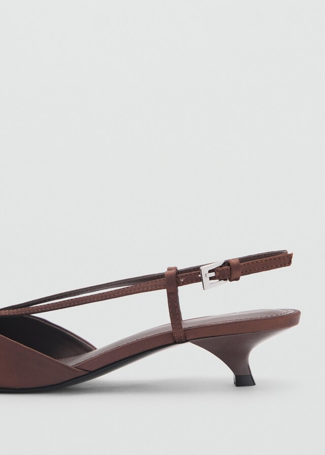 Mango Scarpe Kitten Raso Fasce