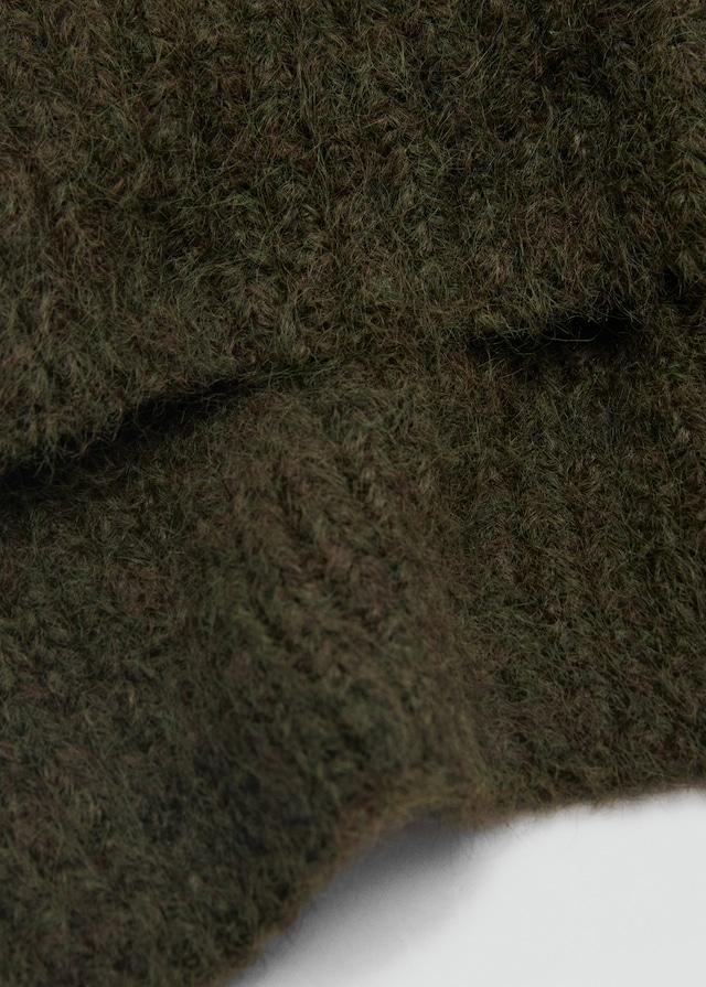 Mango Scialle Collo Con Risvolto Crop