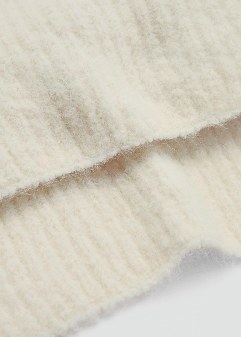 Mango Scialle collo con risvolto crop