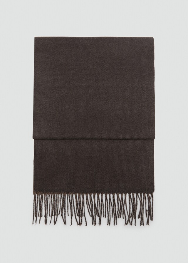 Mango Sciarpa Bicolore Frange