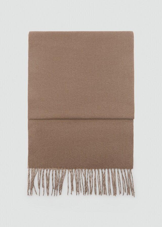 Mango Sciarpa Bicolore Frange