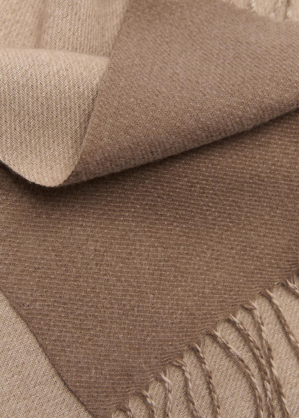 Mango Sciarpa bicolore frange