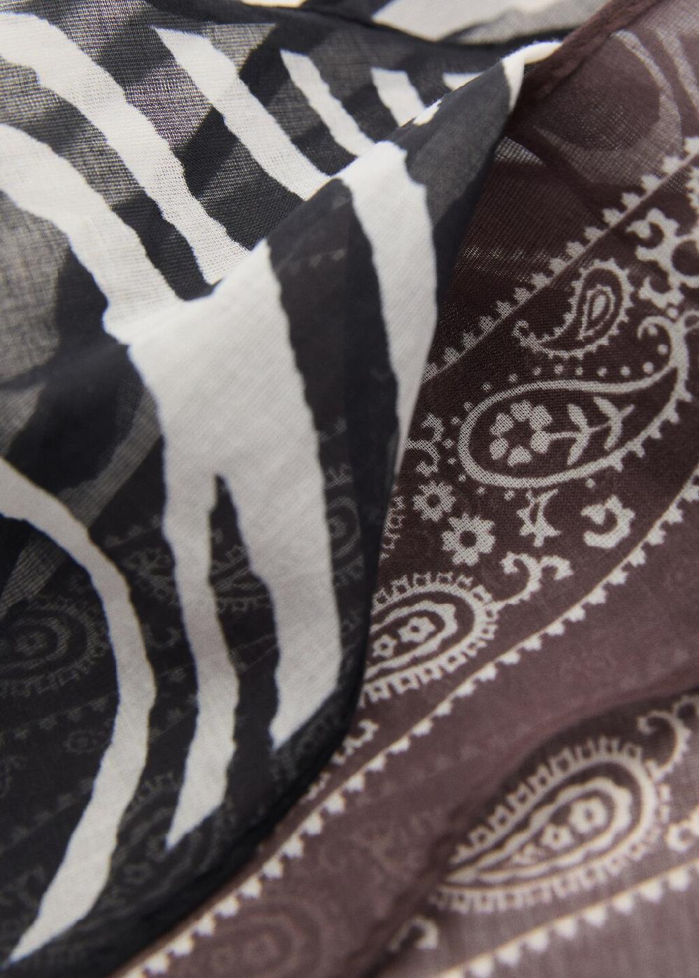 Mango Set di 2 foulard stampati