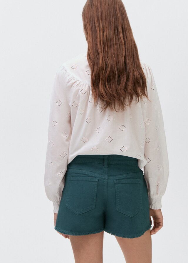 Mango Short Bordo Inferiore Sfilacciato