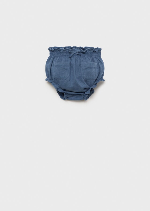 Mango Short Cotone Effetto Denim
