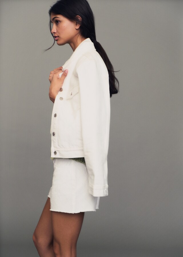 Mango Short Cotone Ricami