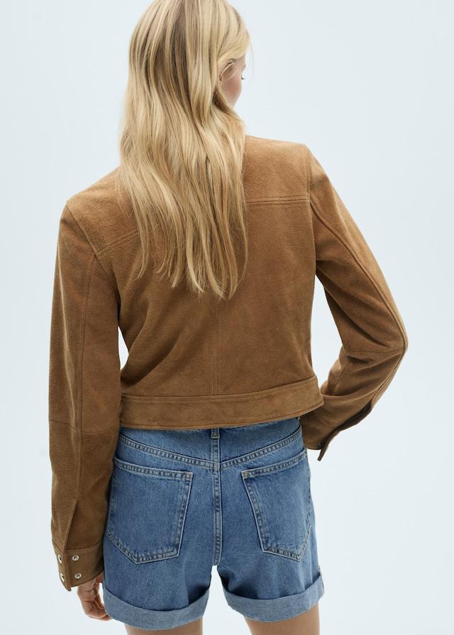 Mango Short Denim Mom-fit