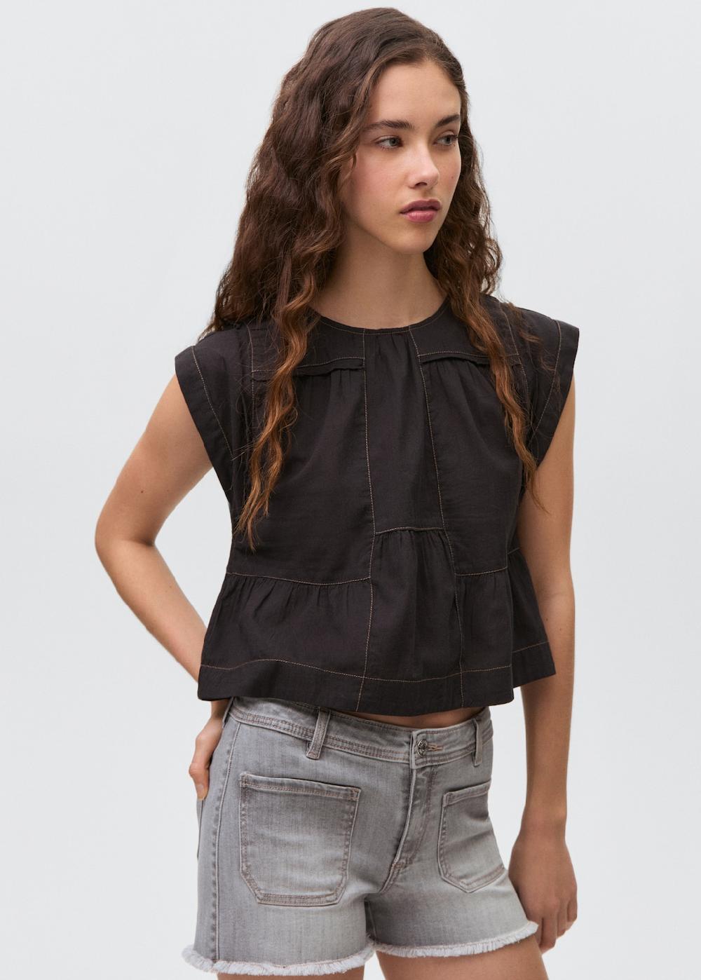 Mango Short denim sfilacciati