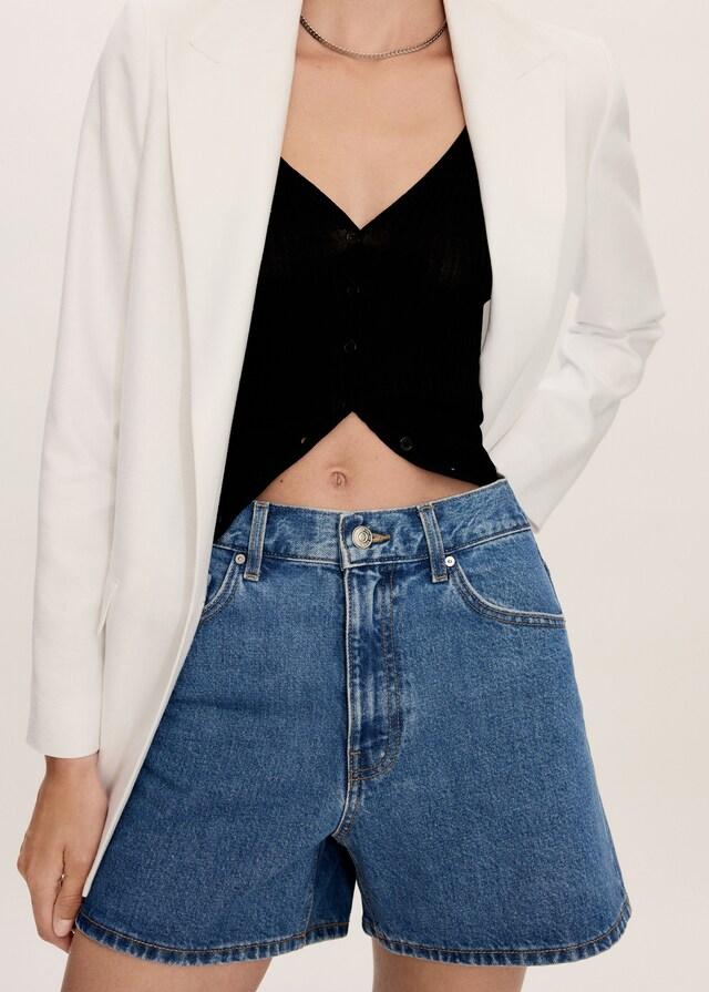 Mango Short Denim Vita Alta