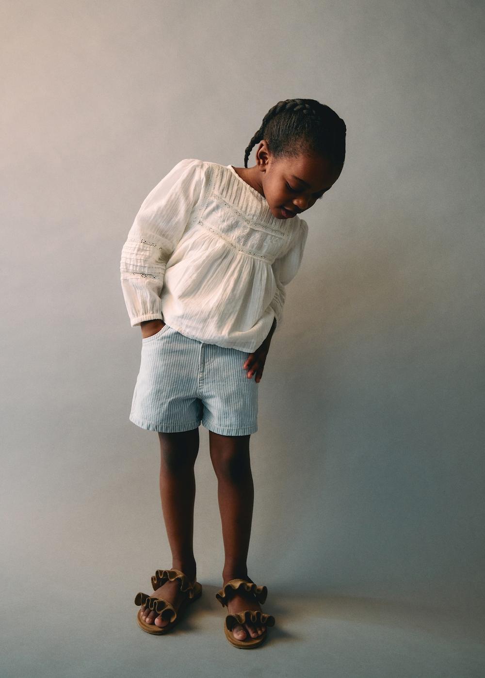 Mango Short jeans righe