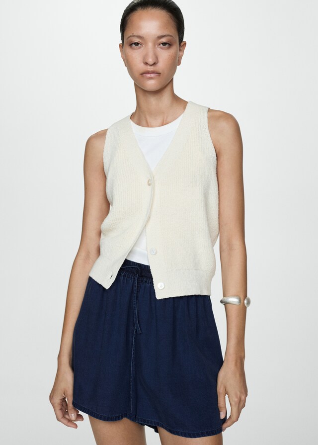 Mango Short Lyocell Vita Elasticizzata