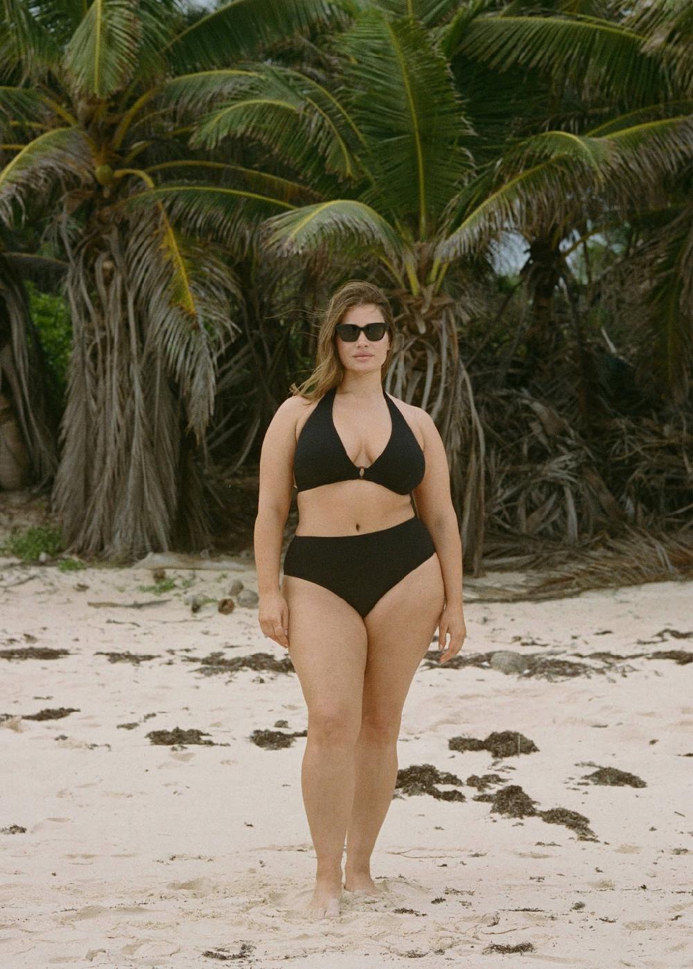 Mango Slip bikini a vita alta a costine