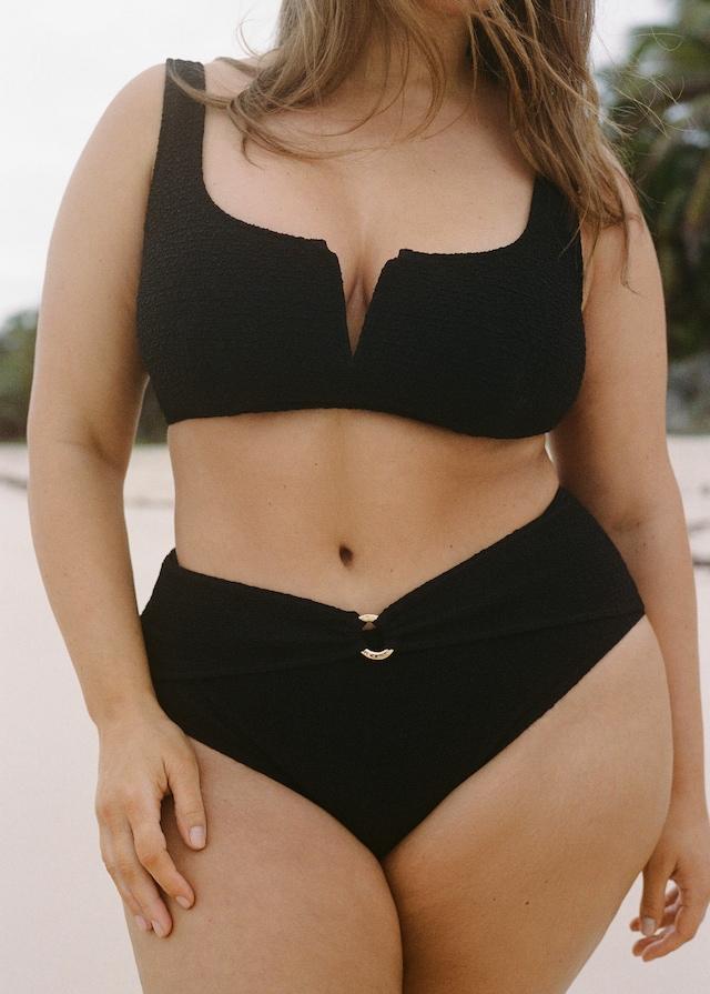 Mango Slip Bikini Vita Alta Spugna