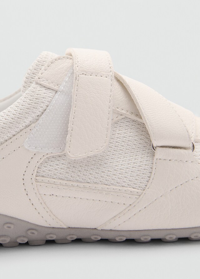 Mango Sneaker Canvas Pelle