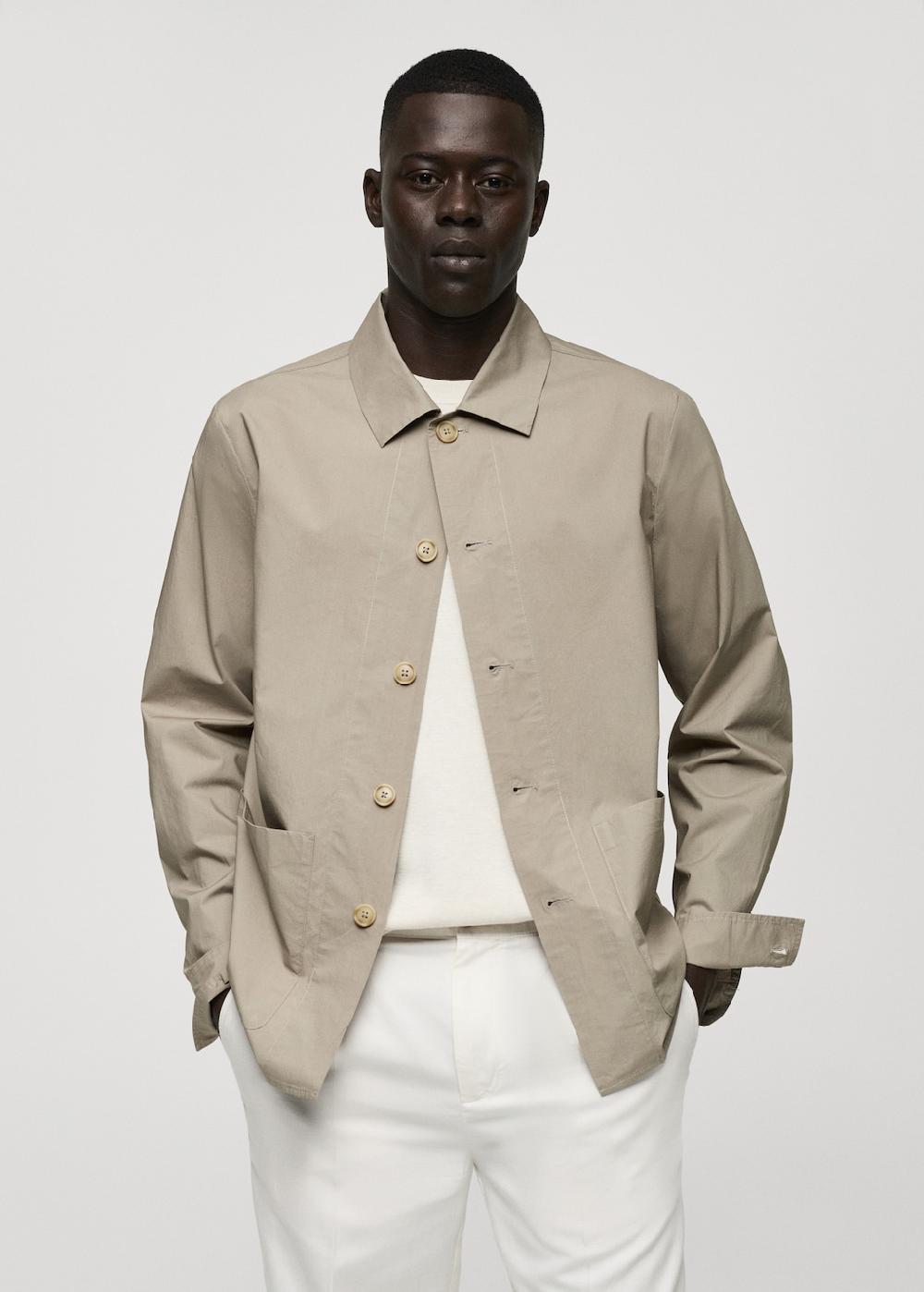 Mango Sovracamicia 100% cotone popeline