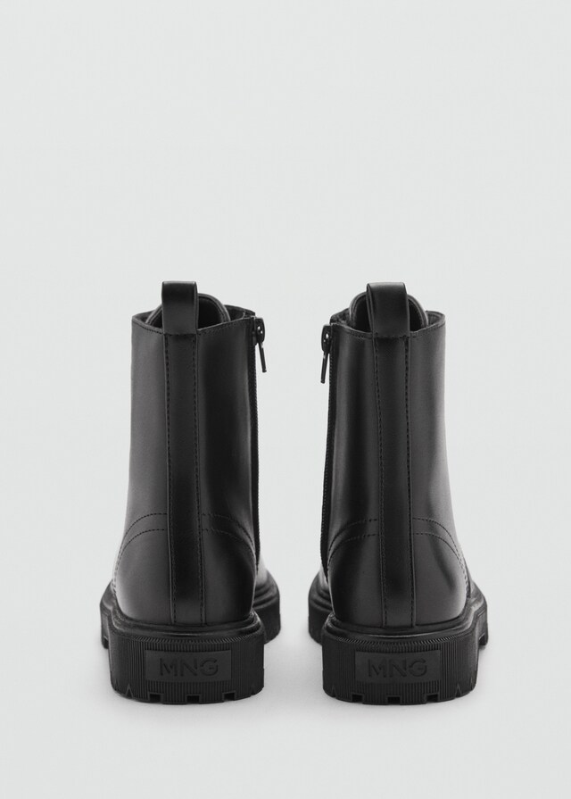 Mango Stivaletti Pelle Lacci