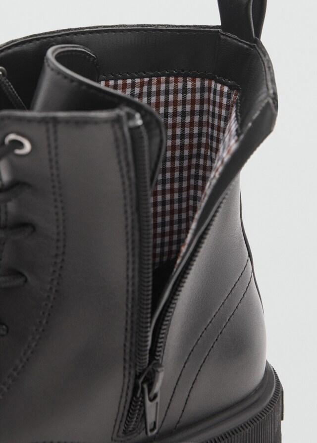 Mango Stivaletti Pelle Lacci