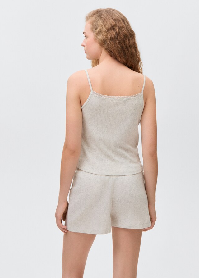 Mango Swiss Embroidered Pajama Set