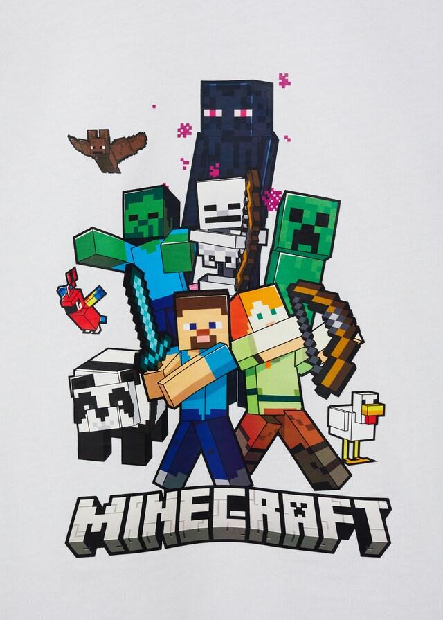Mango T-shirt Cotone Minecraft