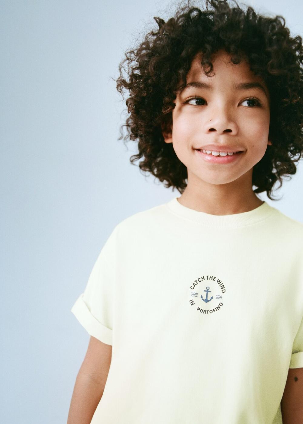 Mango T-shirt cotone stampa disegno